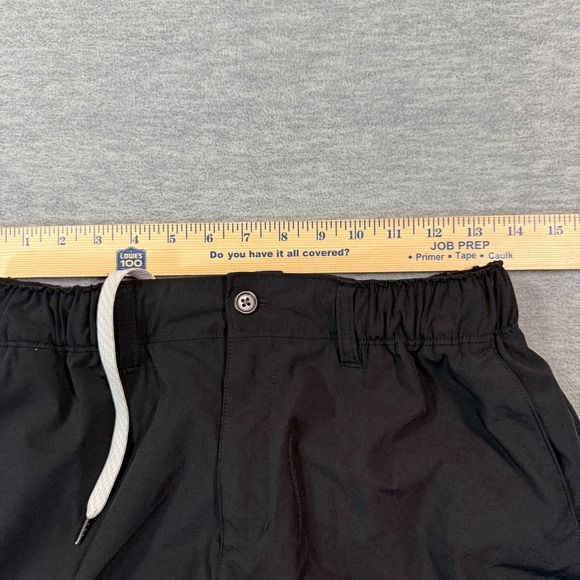 Wowie Shorts Men Medium Black Stretch Nylon Spandex Drawstring Casual Outdoor - Picture 4 of 8